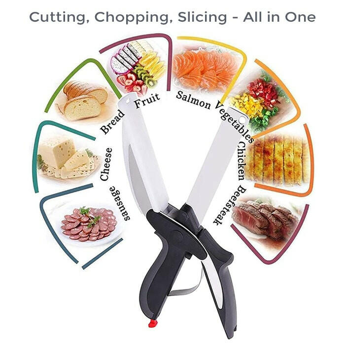  Vegetable Scissors,Food Cutter Choppers Meat Scissors